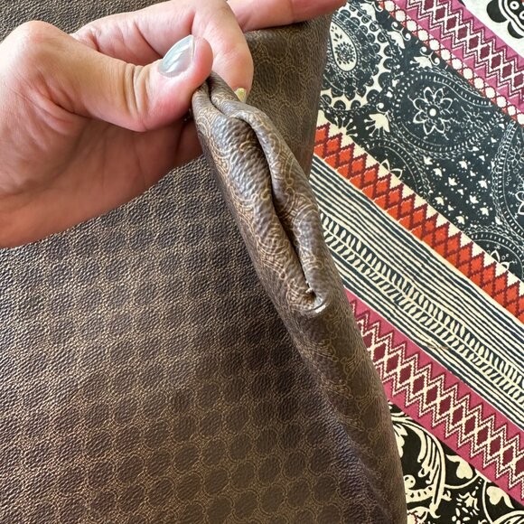 Authentic Celine Paris  Flat Tote Brown Macadam Coated Canvas, EUC - Picture 10 of 13